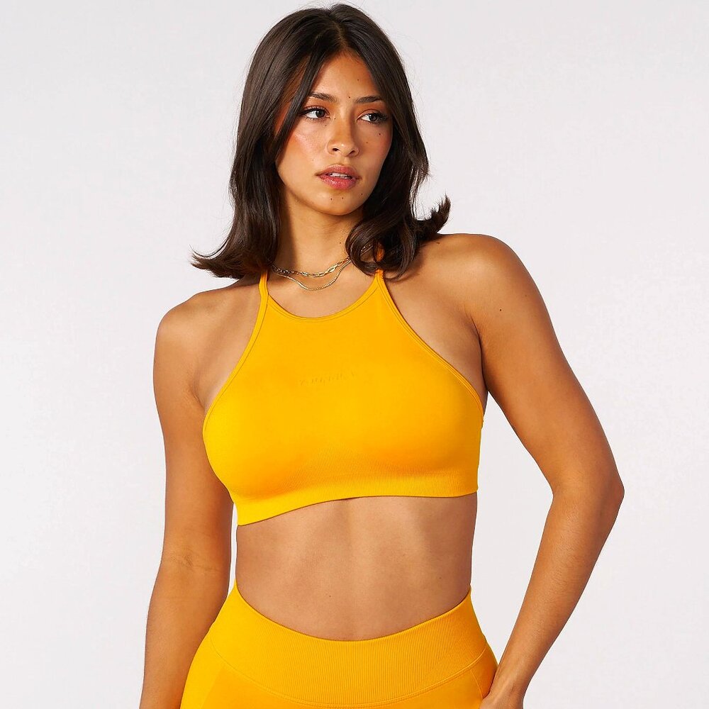 Young LA W452 Core Hourglass Bra Tank in Orange / Medium	NWT